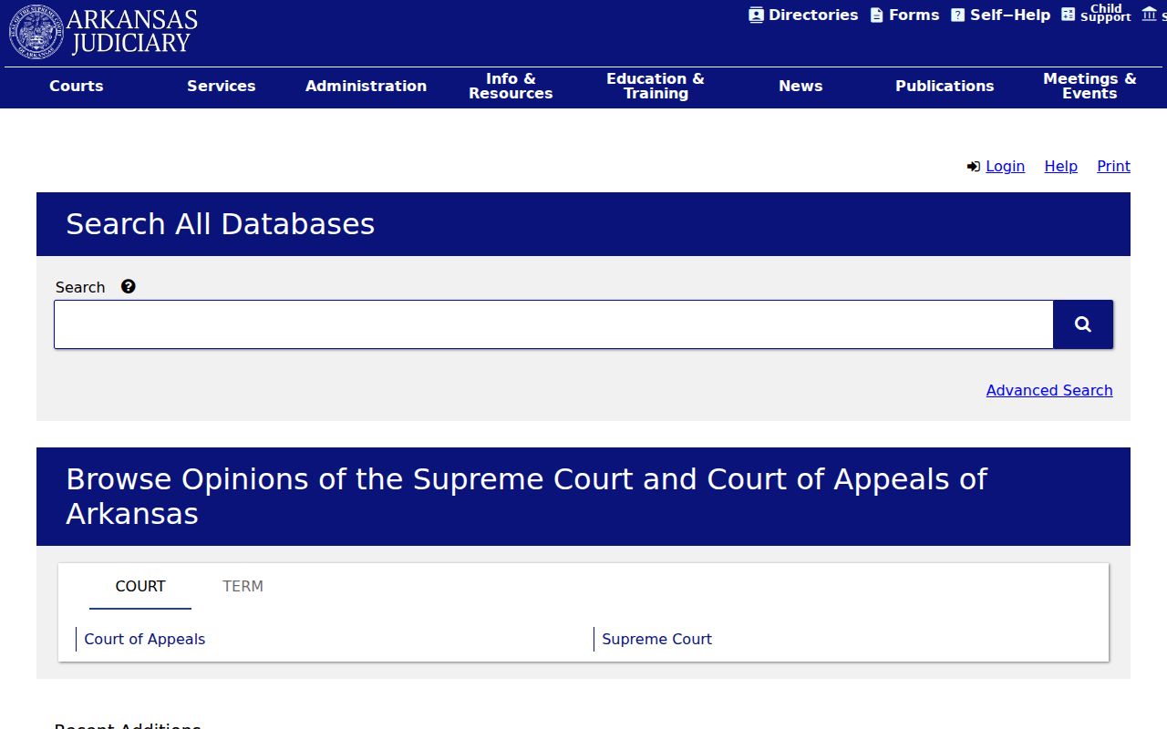 Arkansas court access rules relevant to Lee County registry and court records